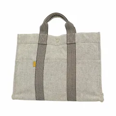 極美品 希少 エルメス フールトゥ PM グレー 茶 角スレなしトートバッグ HERMES エルメス バッグ ニューフールトゥ PM ハンドバッグ