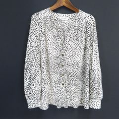パラスパレス 2024S/S みやまりんどう柄シャツ 美品 定価23000円