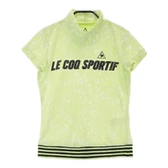 サイズ：M LECOQ GOLF ルコックゴルフ  ハイネック 半袖Tシャツ 総柄 グリーン系 [240101283465]# ゴルフウェア レディース ストスト