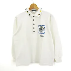 HARDY AMIES ポロシャツ ホワイト　LL VTG HARDY AMIES Sport London Mens Short Sleeve Polo Shirts L