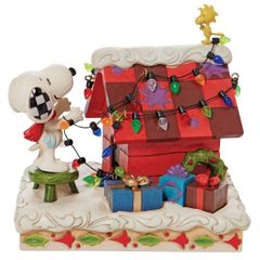 [訳あり] スヌーピー ウッドストック クリスマスデコレーション 12.3cm クリスマス | ジムショア ピーナッツ グッズ フィギュア 人形 置物 彫刻 正規輸入品