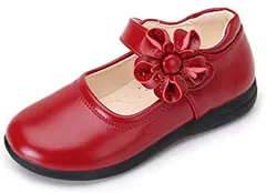 SACHI フォーマルシューズ 子供 履きやすい 女の子 靴 キッズ 入園式 卒業式 卒園式 結婚式 入学式 18cm 赤(レッド,  18.0 cm)