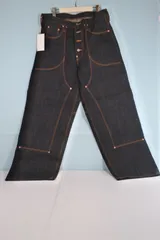【クラッシュド】SUGARHILLダブルニー古着ブーツカットベルボトム山田レン. クラッシュド】SUGARHILLダブルニー古着ブーツカットベルボトム