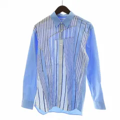 コムデギャルソン スパンコール パッチワーク Tシャツ ブルー フリーサイズ Comme Des Garçons Shirt パッチワーク シャツ | ブルー