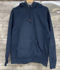Supreme シュプリーム カナダ製 センターロゴフーディ パーカー サイズM ネイビー 