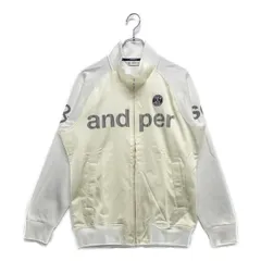 中古 メンズ アンパスィ and per se ブルゾン L 白 ホワイト 春秋 防風