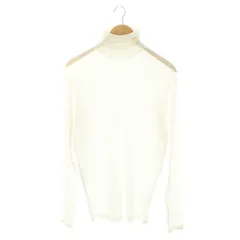 ゼロエイトサーカス 08SIRCUS 23AW Stretch jersey super high neck ニット カットソー ハイネック 長袖 5 白 ホワイト /MF ■OS