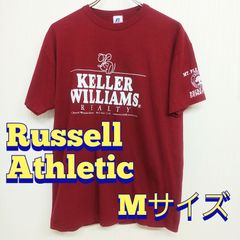 Russell Athletic　ラッセルアスレティック　KELLER WILLIAMS　ボルドー　Ｔシャツ　M　コットン50％　ポリエステル50％　古着