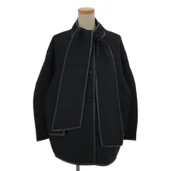 【美品】  IENA / イエナ | 2023AW | × TSUJI NAOKO  [n]ツイードリボンコート | 36 | ブラック | レディース