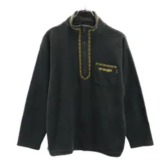 ラングラー 長袖 ハーフジップ フリース トレーナー 160cm カーキー Wrangler 裏起毛 プルオーバー キッズ 古着 【231220】のサムネイル