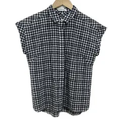 NEW YORKER(ニューヨーカー) 半袖シャツブラウス サイズ11R レディース - ダークネイビー×ネイビー×白 シワ加工