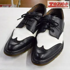 DR.MARTENS　ドクターマーチン　12502　ウィングチップ　3ホール　黒×白　サイズUK7　湘南台店