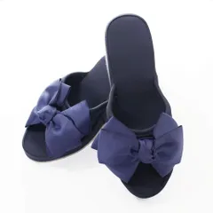 【即日発送】ヒールスリッパ 8cm 厚底リボンスリッパ