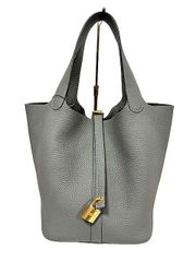 【中古】【美品】HERMES エルメス バッグ ピコタンロックPM グレー系 ゴールド金具 レディース トリヨンクレマンス W刻印＿s08＿セルモアから出品＿s-0327-r08