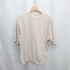 ◇ ⊂ BEAUTY＆YOUTH ビューティ＆ユース UNITED ARROWS ワッフル 半袖 トップス Tシャツ サイズM ベージュ系 メンズ E  【1410290079300】