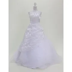 中古 ウェディングドレス  二次会・フォト婚　白／white  13号T ３通りのデザインが楽しめるAラインドレス W-65