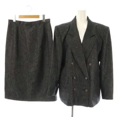 極美品　レリアン スカートセットアップスーツ ツィード調 ブラウン　サイズ9 極美品 レリアン スカートセットアップスーツ ツィード調