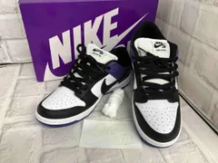 NIKE ナイキ SB DUNK LOW PRO Court Purple SBダンクロープロ コートパープル BQ6817-500 スニーカー ホワイトxブラックxパープル 26.5cm