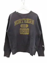 Champion ランタグ復刻 前後Vガゼット チャコールグレー M Champion チャンピオン 復刻 後付けパーカー カレッジプリント