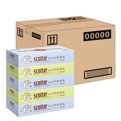 ×12パック入り 5箱 200枚(100組) スマートタイプ ハンドペーパータオル 【ケース販売】 スコッティ