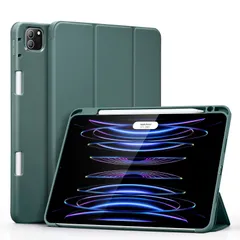 【在庫セール】iPad Pro 11インチ ケース(2022/2021/2020/2018、第4/3/2/1世代) ESR 対応 スリムな三つ折りスタンドケース ペンシルホルダー付き Pencil 2 対応 自動ウェイク/スリープ 柔軟 耐久性保護 Rebou