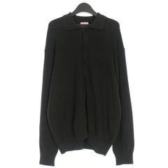 ULTERIOR (アルテリア) 24AW 長袖 ポロ ニット 薄手 ブラック ULTERIOR (アルテリア) 24AW 長袖 ポロ ニット 薄手 ブラック