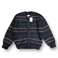 定価68200円 新品 stein 22AW Silk Mohair Fair Isle Knit Cardigan シルクモヘヤフェアアイルニットカーディガン セーター シュタイン ST.453 ダークネイビーのサムネイル