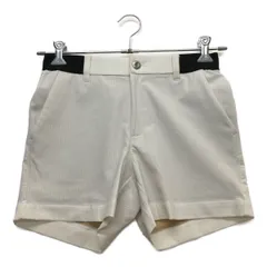 中古 レディース ブラック＆ホワイト BLACK&WHITE ショートパンツ S 白 アイボリー 薄手 裏地付き