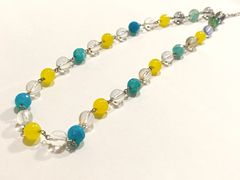 【年末SALE】水晶　チェーンネックレス　#N36