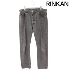 クロムハーツ ×リーバイス LEVI'S  U VNTG JEAN BLK RED TAB クロスボールボタンウォッシュドデニムパンツ メンズ 34インチ