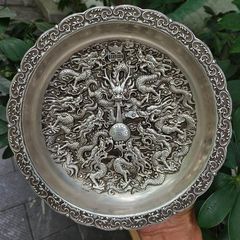 銅細工 九龍皿 書道具 文房具 装飾品 工芸品 美術品 置物 銅細工 九龍皿 書道具 文房具 装飾品 工芸品 美術品 置物 - メルカリ