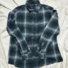 オンブレチェック シャツ ネルシャツ L US古着