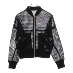 STUSSY (ステューシー) メッシュ ジップジャケット ブルゾン レディース ブラックのサムネイル