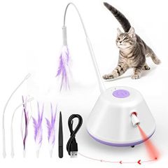 お値段交渉可●猫 おもちゃ 電動 猫じゃらし ねこじゃらし USB充電式 自動ね