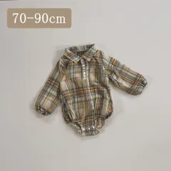 シャツロンパース 韓国子供服 ベビー 長袖 ベビー服 ロンパース 薄手 かわいい 男の子 女の子 秋 秋服 子供服 子供 赤ちゃん 70 80 90