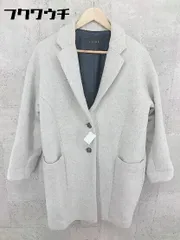 ■ JEANASIS ジーナシス 長袖 チェスター コート サイズF グレー系 レディース 【1002802376634】