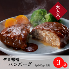 デミ味噌ハンバーグx3個セット