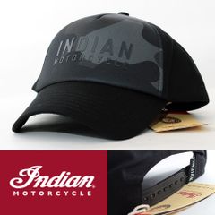 ローキャップ 帽子 インディアン モーターサイクル Indian Motorcycle Est.1901 Camo Cap ブラック/迷彩 2862927 USA モータースポーツ