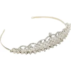 ティアラ ブライダル ウエディング ヘッドドレス ヘッドアクセサリー ウエディングティアラ ブライダルアクセサリー 王冠 おしゃれ パーティー [B158]