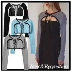 Rest&Recreation レディース ニットボレロ 韓国 人気 RR KNIT BOLERO