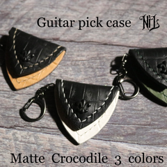 本革ピックケース(Croco embossed:matte)　NiLco≒de