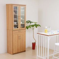 北欧インテリア】クロロス 家具 ハイカップボード キャビネット 食器棚