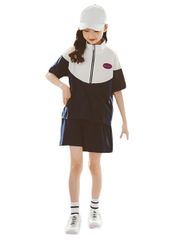 [ユワンＹｕＷａｎ] 子供 セットアップ 女の子 夏服 上下セット ショートパンツ 半袖tシャツ ジャージ ガールズ スポーツウェア 子供服 韓国 おしゃれ