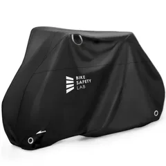 【アウトレット】Bike Safety Lab 自転車カバー 超厚手高耐久生地600D  24-28インチ自転車用 前後ロックホール 風飛び防止バックル マットブラックのサムネイル