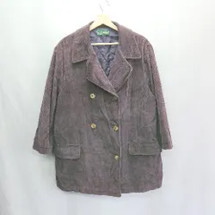 ◇ ⊆ harve benard コーデュロイ 長袖 テーラードジャケット サイズ表記なし パープル系 レディース E  【1502180072352】