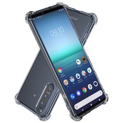 【特売】Hy+ Xperia 5 ii 耐衝撃 ケース SO-52A SOG02 カバー ストラップホール 米軍MIL規格 クリア 衝撃吸収ポケット内蔵 TPU ケース