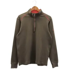 古着 メンズM NIKE/ナイキ ハーフジップ トップス ゴルフウェア 長袖 ブラウン/ピンク 400430-213 gl00308