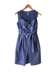 RE155 JUSGLITTY ジャスグリッティー　ノースリーブワンピース　レディース　ブルー　青　サイズ2