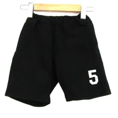 トミーヒルフィガー ショートパンツ ボトムス スウェット キッズ 男の子用 4サイズ 黒×白 TOMMY HILFIGER 【中古】のサムネイル