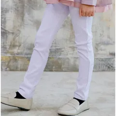 Bee【クーポン利用で20％OFF♪】ストレッチパンツ◇スキニー×ラベンダー◇韓国子供服 韓国子ども服 韓国こども服 キッズ 女の子 ガールズ 100 110 120 130 140 150